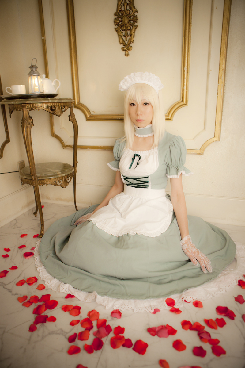 cosplay c78 longphoto 白发性感日本女佣